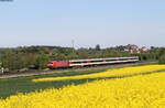 120 104-5 mit dem IC 187 (Stuttgart Hbf-Zürich HB) bei Eutingen 16.5.17
