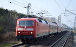 120 144-1 mit PbZ am 11.04.18 Berlin -Hohenschönhausen Richtung Berlin-Lichtenberg.