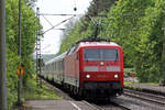 120 101-1 mit einem IC in Rolandseck Bf. 27.4.2018