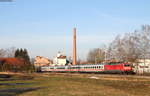 IC 2162 (Nürnberg Hbf-Karlsruhe Hbf) mit Schublok 120 152-4 bei Urbach 17.2.19