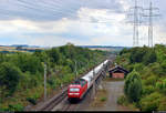 Gemischte Doppeltraktion:
Nachschuss auf 120 108-6 DB und 101 083-4 als IC 2264 (Linie 60) von München Hbf nach Karlsruhe Hbf, die die Überleitstelle (Üst) Markgröningen Glems auf der Schnellfahrstrecke Mannheim–Stuttgart (KBS 770) passieren.
Aufgenommen von einer Brücke.
(Neubearbeitung)
[28.7.2019 | 15:20 Uhr]