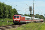 02.06.2019 Streckenabschnitt Ebersbach 120 105-2 zieht, und 101 145-1 schiebtb den IC 2266 nach TS