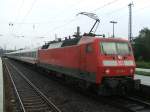 BR 120 110-2 im Schub des IC 2310  Nordfriesland  nach  Westerland/Sylt