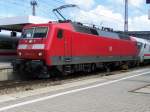 120 143 verlsst am 18.08.2007 mit IC 2429 Mnchen Hbf in Richtung Berchtesgarden.