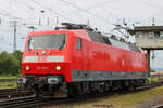 Am 30.05.2026 war die Parade beim Jubil�umsfest im DB Museum Koblenz. 120 101-1  nahm teil und rollt am Publikum vorbei.