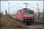 120 117-7 mit IC 2013 von Leipzig Hbf nach Oberstorf am 29.10.07 in Stuttgart-Untertrkheim aufgenommen.
