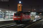 120 102-9 stand am Abend des 27.12.07 abgebgelt im Stuttgarter Hbf.