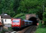 120 143 ist am 17.03.08 mit dem IC 2054 nach Saarbrcken HBF bei Frankenstein in der Pfalz unterwegs.