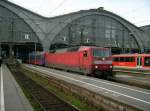 120 135 hatte am 08.11.08 die Aufgabe den Ersatzzug nach Nrnberg zubespannen.