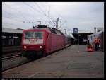 120 117 in Hannover HBF, kurz zuvor hat diese noch einen Vogel in der Leitung braten lassen;-)