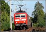 120 122-7 luft mit AZ1436 nach Dortmund. (kurz vor dem Hp Stralsund Grnhufe am  23.09.06)