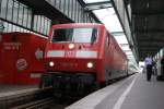 120 135-9 mit Ersatz-Intercity in Stuttgart Hbf am 06.07.09