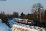 120 159-9  150 Jahre Mrklin  und 101 125-3 mit dem IC 2807 (Stuttgart Hbf-Schaffhausen) als Ersatz fr ICE 281 bei Rottweil 7.3.10