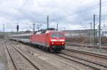 120 130 mit IC280 auf der Gubahn nach Stuttgart bei der Durchfahrt in Herrenberg am 1.4.10