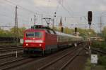 120 147-4 mit dem IC 1817 nach Kln Hbf in Mlheim Styrum am 16.05.2010 Leider ohne Sonne..