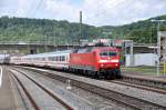 120 147 mit IC 2261 nach Mnchen in Plochingen am 4.9.2010