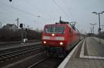 120 154-0, mit Halt in Lehrte, am 30.01.2011.
