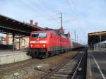 120 156 mit IC 1917 am 20.02.2011 in Stendal.