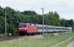 120 126-8 mit IC am 07.08.2011 bei Woltorf
