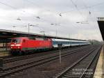 120 146 mit IR2288 im Bahnhof Flughafen Schnefeld, 19.05.06.