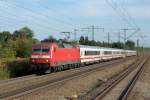 120 126 am 23.09.12 Richtung Augsburg am S-Bahnstopp Mnchen-Langwied