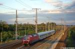 120 154-0 mit dem EC 248  Wawel  von Krakow Glowny nach Lneburg in Stendal Ortsteil Wahrburg.