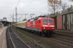 Am 28.11.2013 machte die DB 120 501-2 Messfahrten zwischen Hamburg Harburg und Lüneburg.