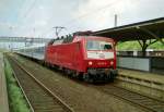 120 150 mit Umleiter-IR 2088  Schlei  (Hannover–Flensburg) am 04.06.1998 in Buchholz (Nordheide)