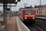 Hier fährt 120 140 mit ihrem IC am 15.1.14 in Koblenz Hbf ein.