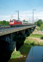 120 147 mit IC 2077 (Hamburg–Hannover) am 16.08.2003 auf der Ilmenaubrcke in Lneburg