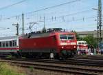 DB Fernverkehr 120 144-1 mit IC am 14.06.15 bei Koblenz Lützel 