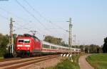 120 146-6 mit dem EC 113  (Frankfurt(Main)Hbf-München Hbf) bei Helmsheim 1.10.15