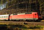 120 124-3 DB bei Förtschendorf im Frankenwald am 03.11.2015.