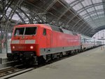 120 122 kurz vor der Abfahrt mit IC2282 nach Rostock-Hbf im Hbf Leipzig am 02.08.2016