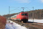 120 119-3 DB bei Oberlangenstadt am 19.01.2017.