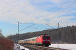 120 118-5 DB bei Oberlangenstadt am 20.01.2017.