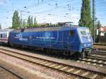 120 151 mit einem Intercity richtung  Osten  (Hannover) (25.8.2007)