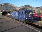 120 151-6 bei der Ausfahrt aus dem Bahnhof Leipzig Hbf. Zuvor brachte sie den Pbz 77652 nach Leipzig(Pbz nach LDL).