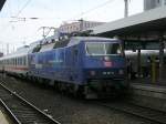 ZDF 120 151-6 im Schub des IC 928 von Nrnberg nach HH Altona  Ausfahrt in Dortmund Hbf.,Gleis 10(22.06.2008)