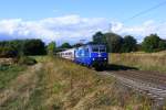 Am 29.08.09 ist die ZDF-Werbelok 120 151-6 mit ihrem IC 2373 nach Karlsruhe 
Hbf auf der KBS 630 zwischen Groen-Linden und Langgns unterwegs.