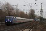 120 151-6  ZDF Express  + 120 132-6 mit dem Ersatz-IC 2863 bei der Durchfahrt durch Dsseldorf Oberbilk am 27.02.2010 um 14:49 Uhr