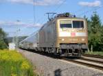 Der 120-er Sommer (Teil 3). 120-159 (das Goldkind) ist am 1.9.10 mit dem IC 2054 Frankfurt (Main) - Saarbrcken bei Bruchmhlbach-Miesau unterwegs. 