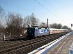 120 151 (ZDF express) mit IC 2082 in Lochhausen (am 24.01.06)