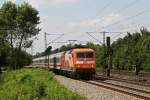 120 112 mit IC 2083 am 17.06.2012 zwischen Haar und Vaterstetten.