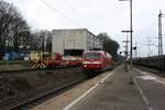 Die 120 206-8 der DB Regio NRW kommt aus Richtung Mönchengladbach durch Aachen-West weiter nach Aachen HBF.

16.03.2018
Aachen-West