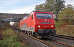 Lokomotive 120 201-9 am 10.11.2021 in Bottrop.