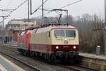 SEL 120 144-1 mit BLC 120 201-9 in Bad Bentheim 13.1.2024