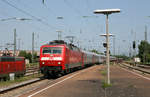 DB Fernverkehr 120 120 mit EN 452 Moskva Belorusskaja - Paris Est // Kehl (Rhein) // 16. Juli 2013
