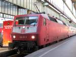 120-117 hat am 4.6.10 den IC 184 aus Zürich in den Endbahnhof Stuttgart Hbf gezogen.