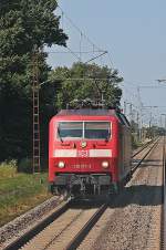 Am 14.07.2013 fuhr 120 157-3 als Tfzf nach Basel Bad Bf.